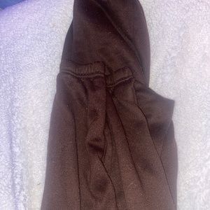 brown sweatpants